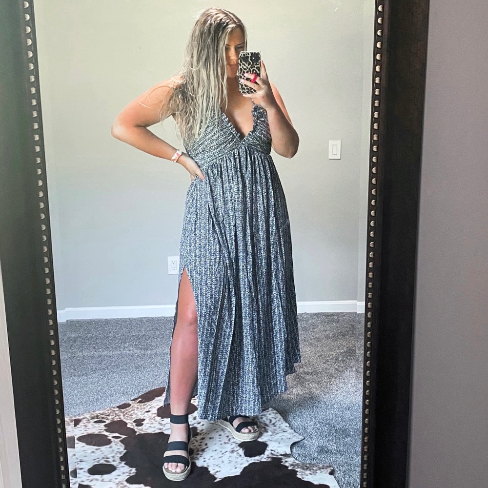 NWT HALTER MAXI DRESS
